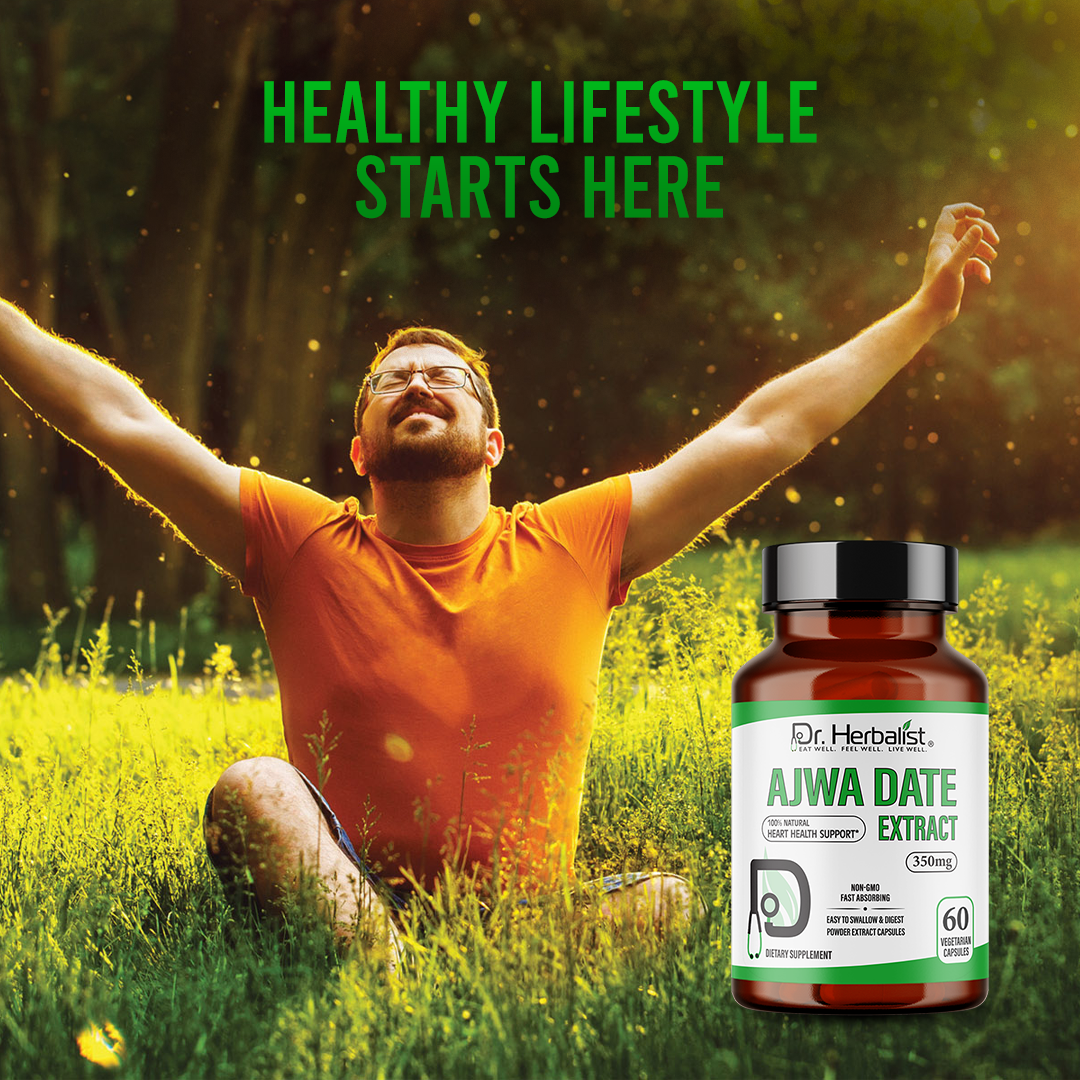 Ajwa Date Extract 350mg — Phoenix Dactylifera Capsules | Treasured in Traditional Wellness | Halal, Capsules — feature 3