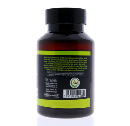 Black Seed Oil Capsules 1600mg, Extra Strength Cold-Pressed Nigella Sativa | Immune & Antioxidant Support | 60 Halal Softgels