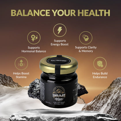 Shilajit Resin 30g, Purified Himalayan Shilajit | Energy, Stamina & Vitality | Halal