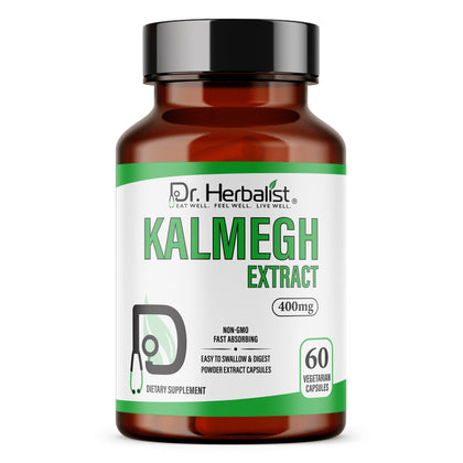 Andrographis (Kalmegh) Capsules 400mg, Paniculata, King of Bitters | Traditionally Supports Digestive Wellness | Halal, Capsules