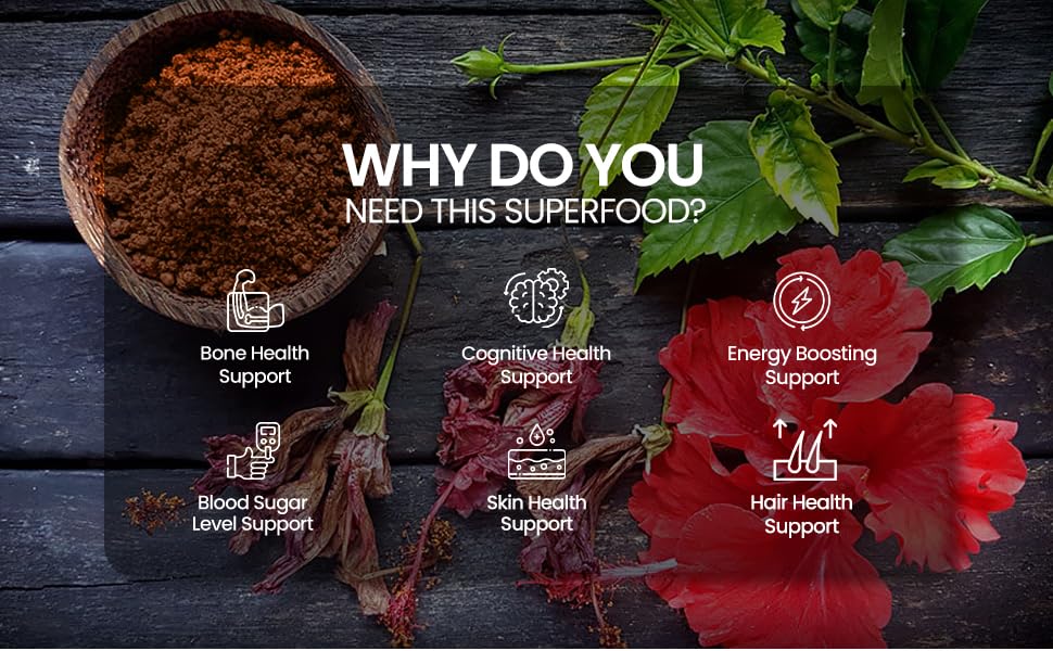 Hibiscus Powder 200g — Single-Ingredient Hibiscus Flower | A Natural Source of Vitamin C | Halal, No Fillers — feature 5