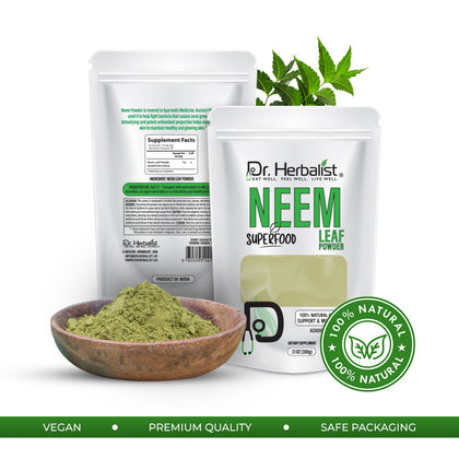 Neem Powder 200g — Single-Ingredient Azadirachta Indica Leaf | DIY Hair & Skin | Halal, No Fillers