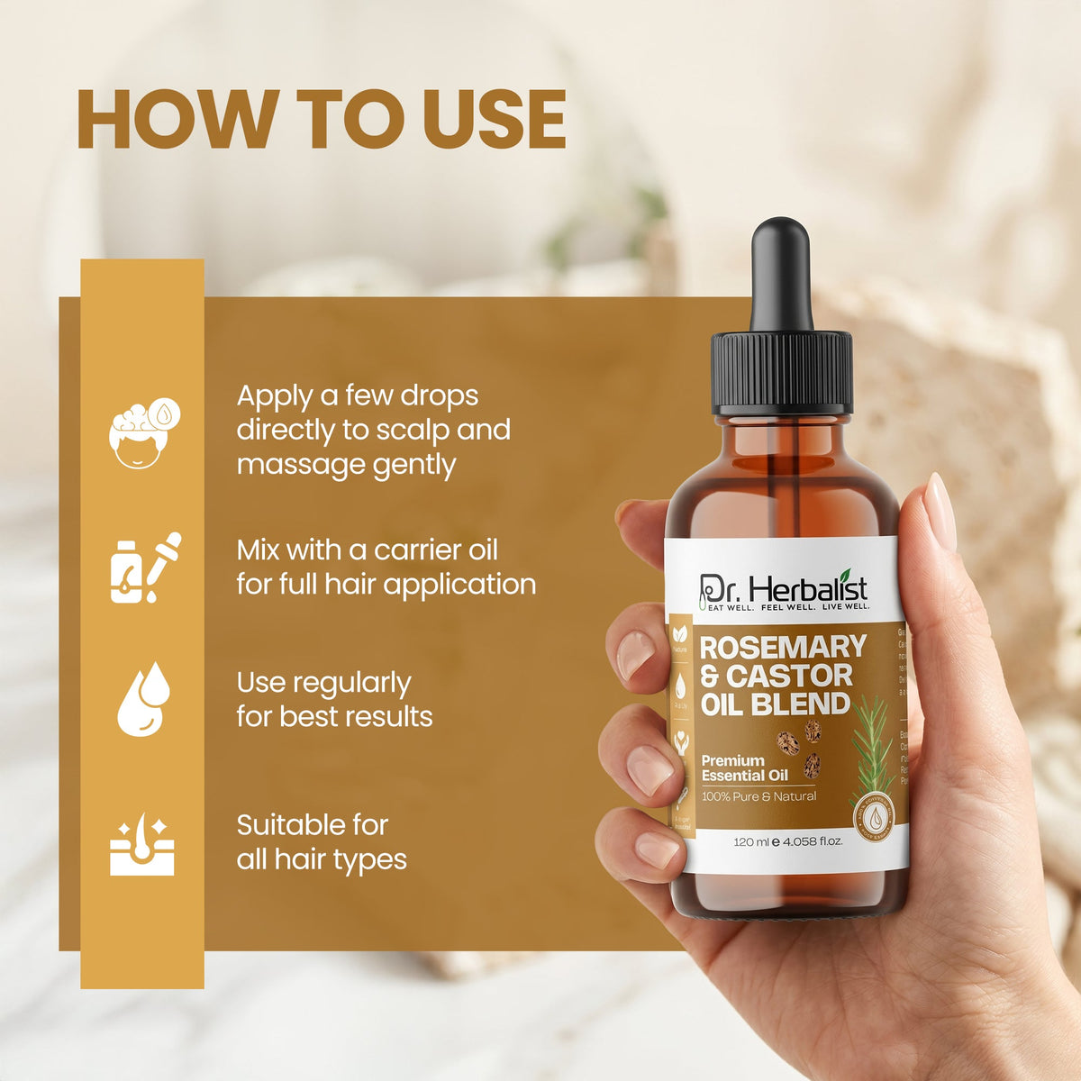 Rosemary & Castor Oil Blend 120mL — feature 3