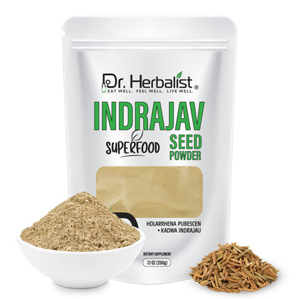 Inderju (Kutaja) Powder 200g, Single-Ingredient Holarrhena Pubescens | Traditional Ayurvedic Wellness | Halal, No Fillers