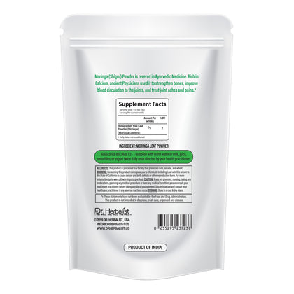 Moringa Powder 200g, Single-Ingredient Moringa Oleifera Leaf (Sahjan) | Nutrient-Dense Greens | Halal, No Fillers