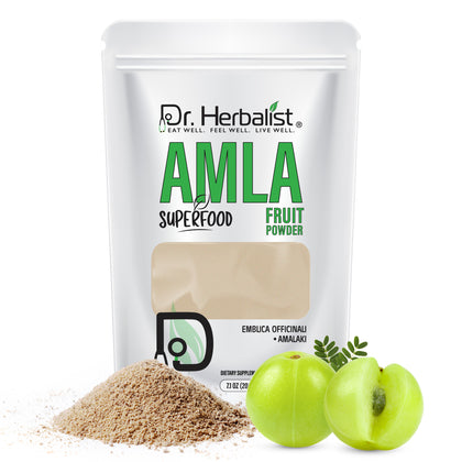 Amla Powder 200g, Single-Ingredient Indian Gooseberry | Natural Vitamin C for Immune, Hair & Skin | Halal, No Fillers