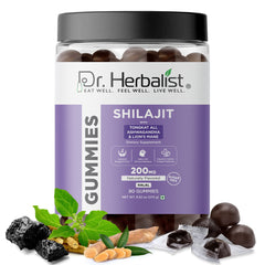 Shilajit Gummies 4-in-1 with Tongkat Ali, Ashwagandha & Lion's Mane (90 ct), Sugar-Free | Energy, Focus & Vitality | Halal