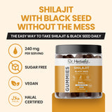 Shilajit with Black Seed Gummies (60 ct), Nigella Sativa & Purified Himalayan Shilajit | Immune & Everyday Wellness | Halal view 3