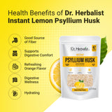 Fiber Duo: Instant Psyllium Drink Mix, Zesty Lemon + Orange | Two Flavors of Daily Plant-Based Fiber | Halal view 4