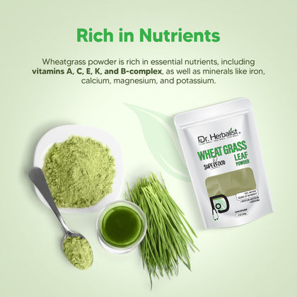 Wheat Grass Powder 200g — Single-Ingredient Triticum Aestivum | Natural Chlorophyll | Halal, No Fillers