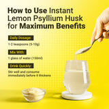 Instant Psyllium Husk Fiber Drink Mix 283g, Zesty Lemon | Plant-Based Soluble Fiber for Daily Digestive Wellness | Halal view 4
