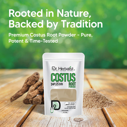 Costus Root Powder 200g, Single-Ingredient Saussurea Costus (Qust Al-Hindi) | Supports Digestive Wellness | Halal, No Fillers