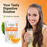 Instant Psyllium Husk Fiber Drink Mix 283g, Orange | Plant-Based Soluble Fiber for Daily Digestive Wellness | Halal view 6