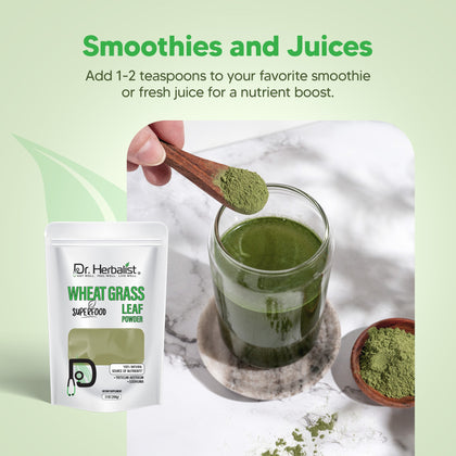 Wheat Grass Powder 200g — Single-Ingredient Triticum Aestivum | Natural Chlorophyll | Halal, No Fillers