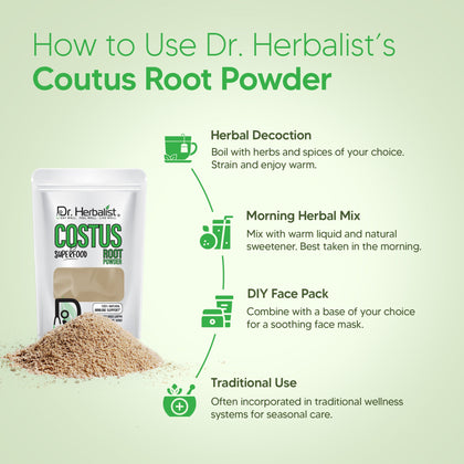 Costus Root Powder 200g, Single-Ingredient Saussurea Costus (Qust Al-Hindi) | Supports Digestive Wellness | Halal, No Fillers
