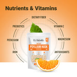 Instant Psyllium Husk Fiber Drink Mix 283g, Orange | Plant-Based Soluble Fiber for Daily Digestive Wellness | Halal view 7