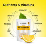 Instant Psyllium Husk Fiber Drink Mix 283g, Zesty Lemon | Plant-Based Soluble Fiber for Daily Digestive Wellness | Halal view 7