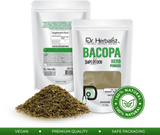 Bacopa Powder 200g — Single-Ingredient Bacopa Monnieri (Brahmi) | Calm, Focus & Stress Support | Halal, No Fillers view 2