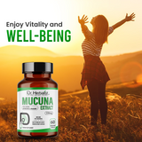 Mucuna Pruriens Extract 350mg, Kapikacchu, Velvet Bean | Supports Everyday Energy & Well-Being | Halal, 60 Capsules view 5