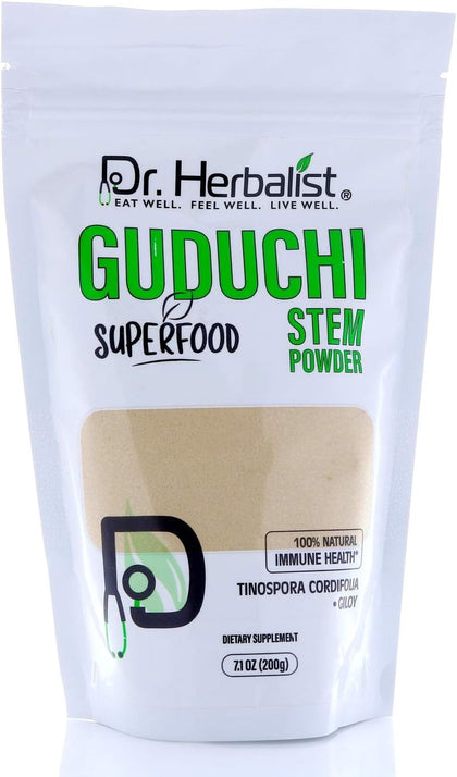 Guduchi (Giloy) Powder 200g — Single-Ingredient Tinospora Cordifolia (Amrita) | Supports Digestive Wellness | Halal, No Fillers