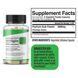 Psyllium Husk Extract Capsules 500mg, Plantago Ovata Fiber | Supports Digestive Regularity | Halal, 60 Veg Caps view 5
