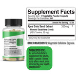 Ajwa Date Extract 350mg, Phoenix Dactylifera Capsules | Treasured in Traditional Wellness | Halal, Capsules view 5