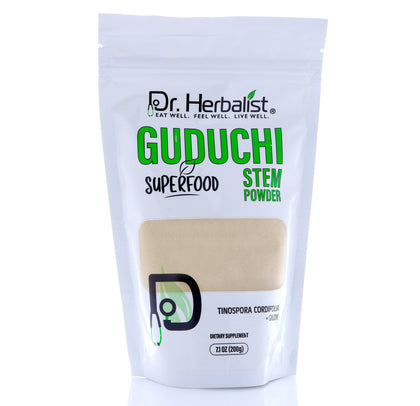 Guduchi (Giloy) Powder 200g, Single-Ingredient Tinospora Cordifolia (Amrita) | Supports Digestive Wellness | Halal, No Fillers