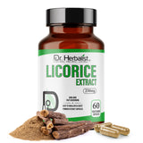 Licorice Root Capsules 250mg, Glycyrrhiza Glabra (Mulethi) | Treasured in Traditional Wellness | Halal, Capsules view 1
