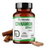 Cinnamon Extract Capsules 350mg, Single-Ingredient Cinnamon Bark | Treasured in Traditional Wellness | Halal, Capsules view 1