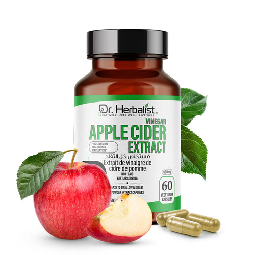 Dr. HERBALIST Apple Cider Vinegar Capsules 500mg - ACV front label
