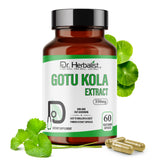 Gotu Kola Capsules, Centella Asiatica, Herb of Longevity | Treasured in Traditional Wellness | Halal, Capsules view 1