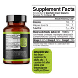 Black Seed Oil Capsules 1600mg, Extra Strength Cold-Pressed Nigella Sativa | Immune & Antioxidant Support | 60 Halal Softgels view 5