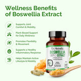 Boswellia Extract 800mg, Boswellia Serrata Powder Capsules | Indian Frankincense (Shallaki) | Halal, 60 Veg Caps view 3