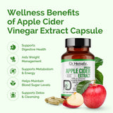 Apple Cider Vinegar Capsules 500mg — ACV, No Sour Taste | Treasured in Traditional Wellness | Halal, Capsules view 3