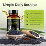 Black Seed Oil Capsules 1600mg, Extra Strength Cold-Pressed Nigella Sativa | Immune & Antioxidant Support | 60 Halal Softgels view 7