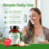 Apple Cider Vinegar Capsules 500mg — ACV, No Sour Taste | Treasured in Traditional Wellness | Halal, Capsules view 4