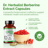 Berberine Extract 500mg — Plant Alkaloid (Berberis) | Treasured in Traditional Wellness | Halal, 60 Capsules view 5