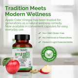 Apple Cider Vinegar Capsules 500mg — ACV, No Sour Taste | Treasured in Traditional Wellness | Halal, Capsules view 5