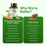 Boswellia Extract 800mg, Boswellia Serrata Powder Capsules | Indian Frankincense (Shallaki) | Halal, 60 Veg Caps view 7