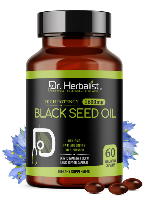 Black Seed Oil Capsules 1600mg - 60 Softgels, Halal - product photo 1
