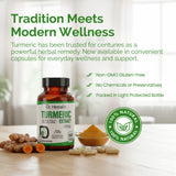 Turmeric Extract Capsules 250mg — Curcuma Longa Curcuminoids (Haldi) | Treasured in Traditional Wellness | Halal, Capsules view 5