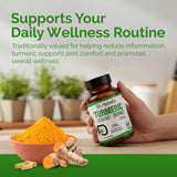 Turmeric Extract Capsules 250mg — Curcuma Longa Curcuminoids (Haldi) | Treasured in Traditional Wellness | Halal, Capsules view 6