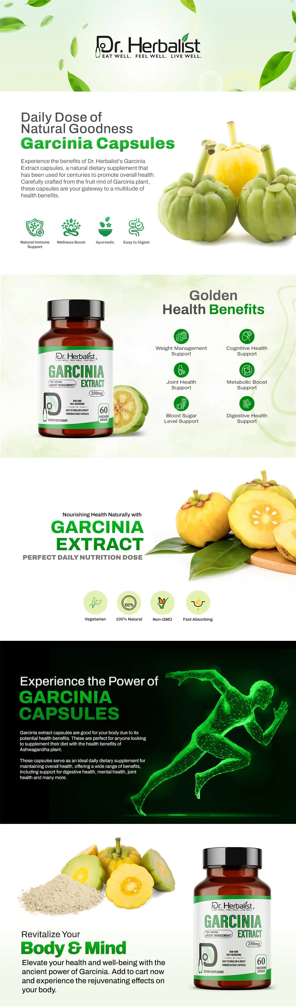 Garcinia Cambogia Extract 350mg — Malabar Tamarind (HCA) | Treasured in Traditional Wellness | Halal, 60 Capsules — feature 1