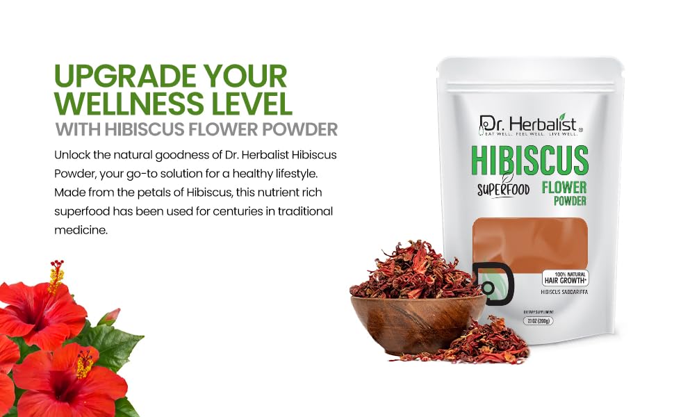 Hibiscus Powder 200g — Single-Ingredient Hibiscus Flower | A Natural Source of Vitamin C | Halal, No Fillers — feature 2