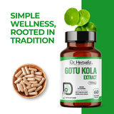 Gotu Kola Capsules, Centella Asiatica, Herb of Longevity | Treasured in Traditional Wellness | Halal, Capsules view 6
