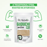 Guduchi (Giloy) Powder 200g, Single-Ingredient Tinospora Cordifolia (Amrita) | Supports Digestive Wellness | Halal, No Fillers view 6