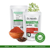 Manjishta Powder 200g — Single-Ingredient Rubia Cordifolia (Indian Madder) | Traditional Ayurvedic | Halal, No Fillers view 5