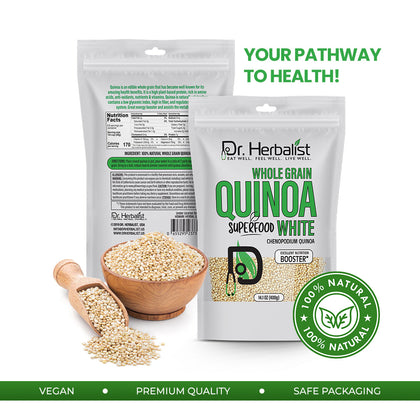 Quinoa 400g — Chenopodium Quinoa | Gluten-Free Plant Protein & Fiber | Halal