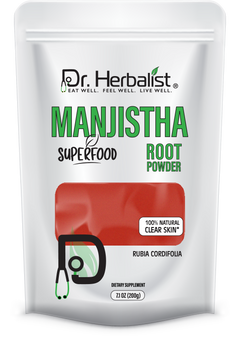 Manjishta Powder 200g — Single-Ingredient Rubia Cordifolia (Indian Madder) | Traditional Ayurvedic | Halal, No Fillers