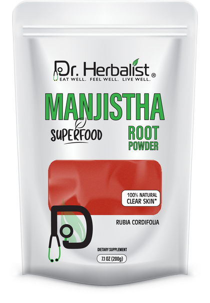 Manjishta Powder 200g — Single-Ingredient Rubia Cordifolia (Indian Madder) | Traditional Ayurvedic | Halal, No Fillers